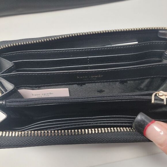 NWT! Kate Spade Purse & Wallet Set of 2 Black Total Retail $438 - Picture 3 of 5